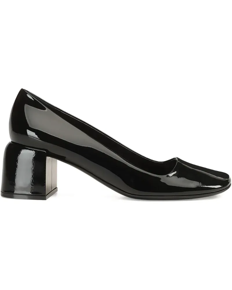 Sergio Rossi Convex block-heel pumps - Schwarz Schwarz