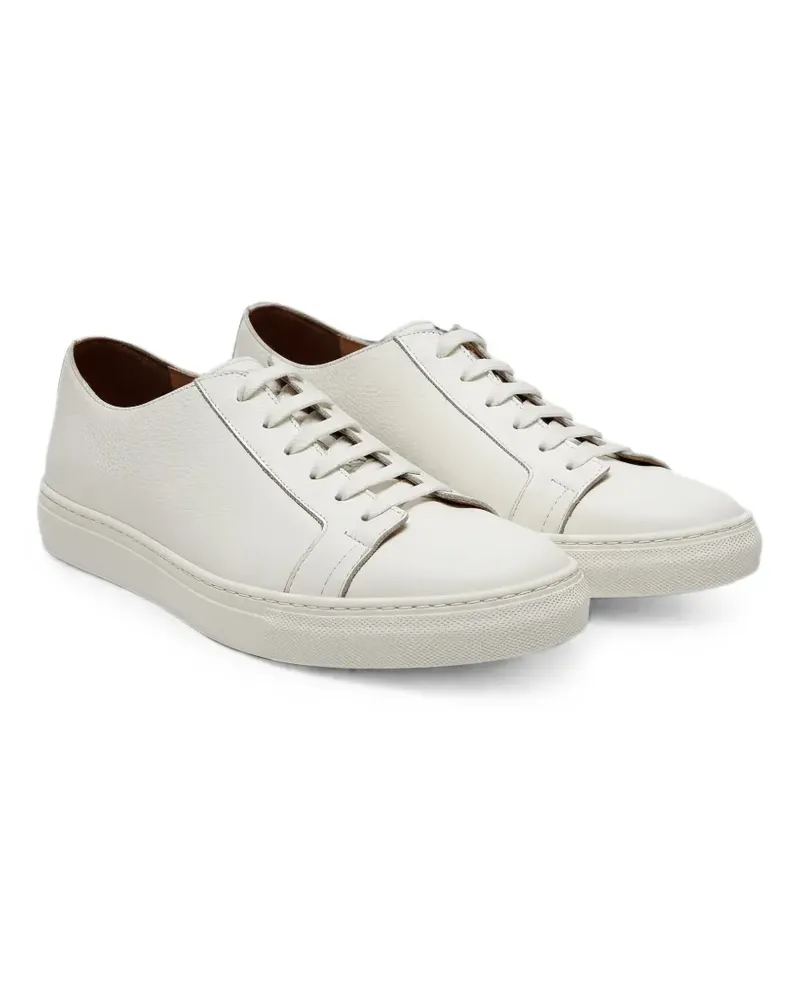 Tombolini grainy leather sneakers - Weiß Weiß