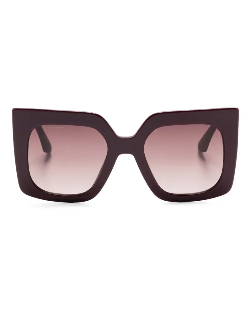 Etro Sonnenbrille mit eckigem Gestell - Braun Braun