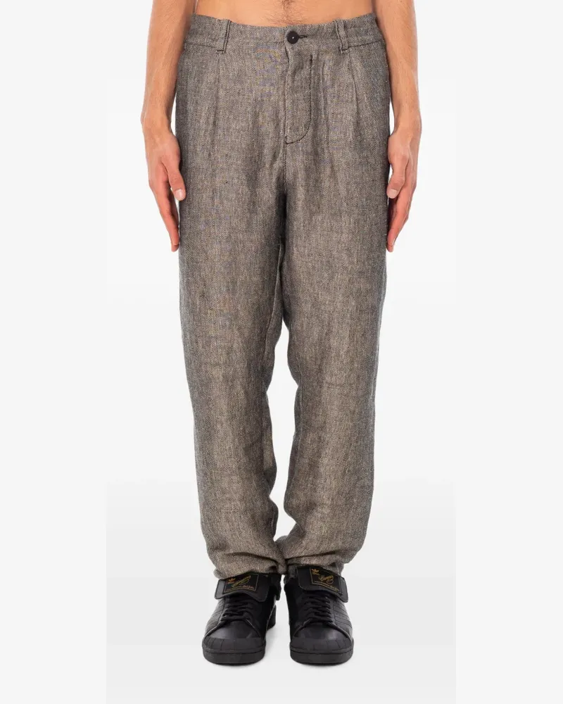 TRANSIT Bundfaltenhose - Grau Grau