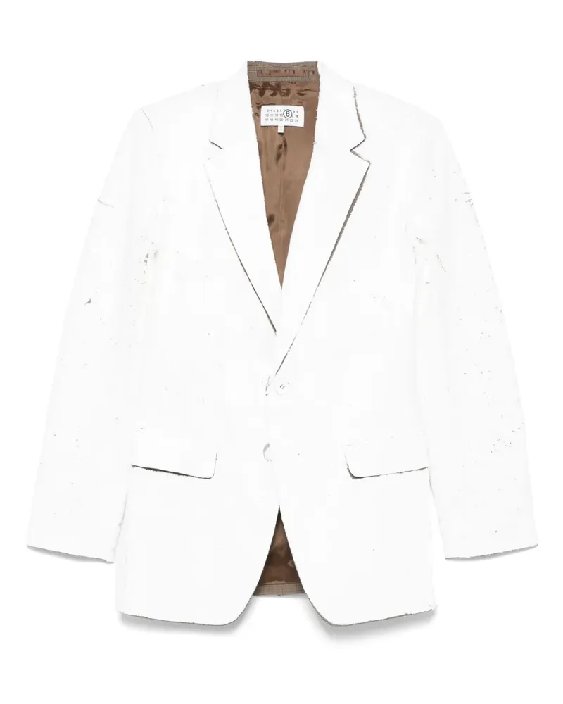 Maison Margiela Sakko mit Riss-Effekt - Weiß Weiß