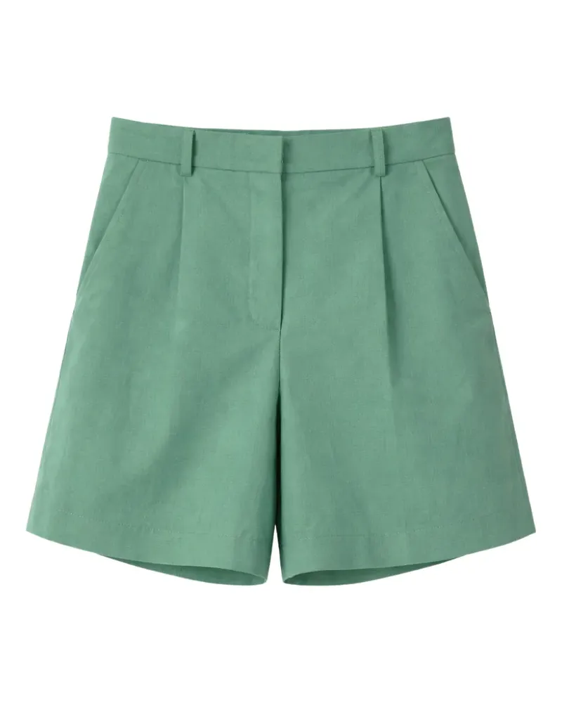 Max Mara Klassische Shorts mit Bundfalten - Grün Grün