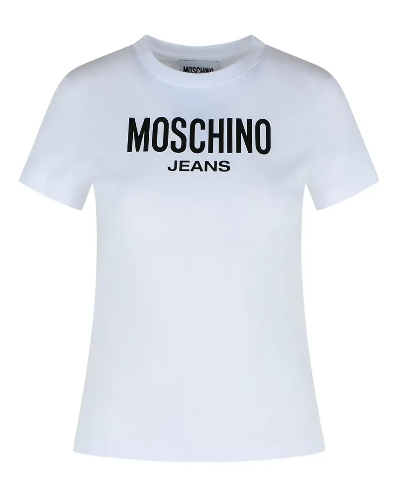 Moschino T-Shirt mit Logo-Print - Weiß Weiß