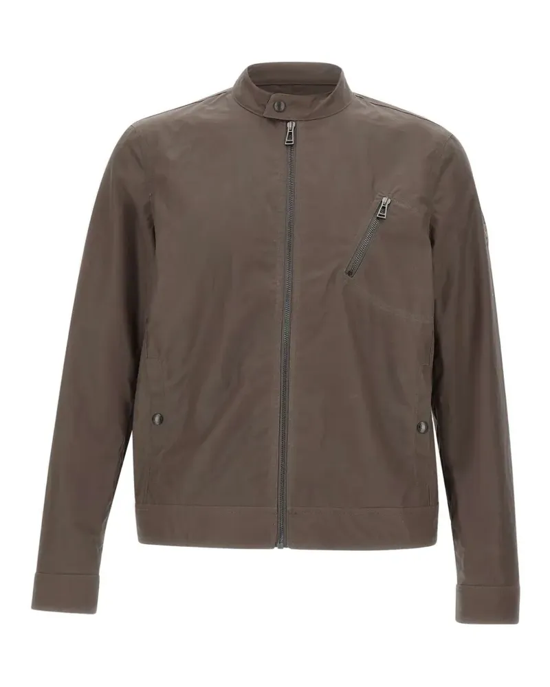 Belstaff Sideline zip-up waxed-cotton jacket - Braun Braun