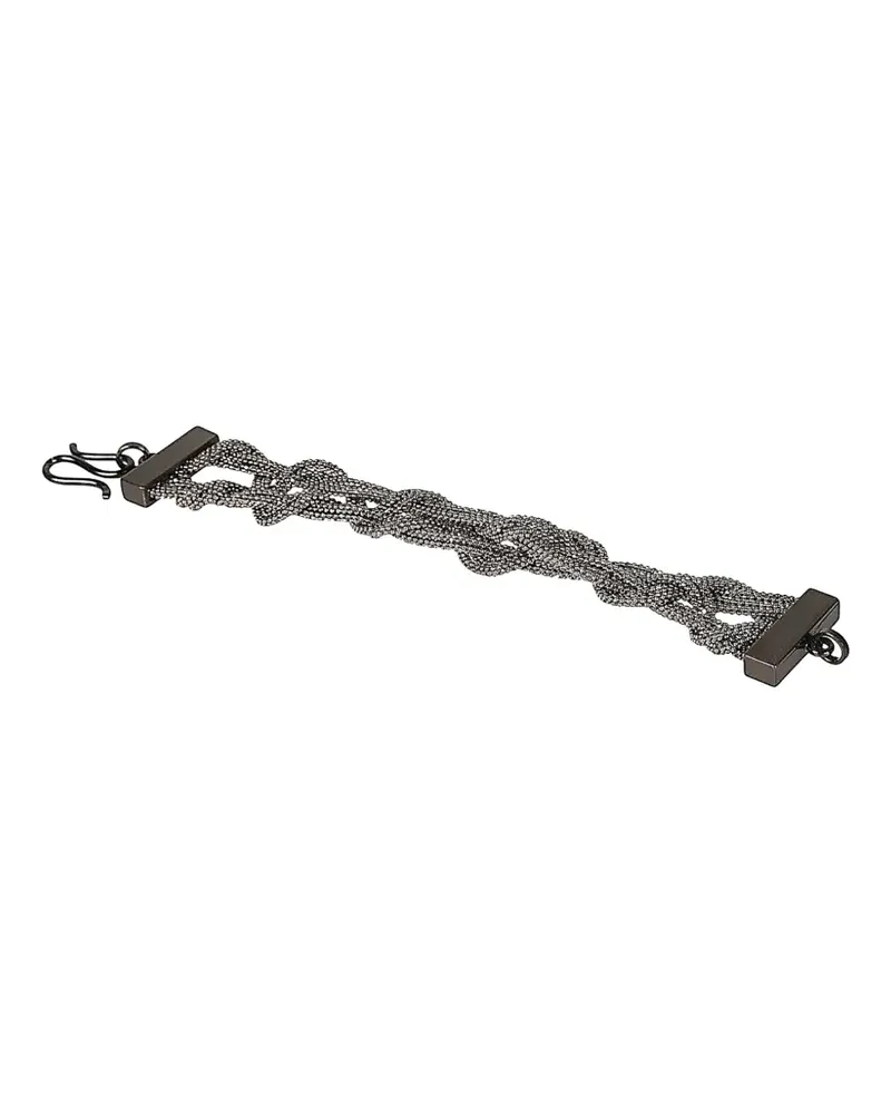 Fabiana Filippi chain-link knot bracelet - Grau Grau