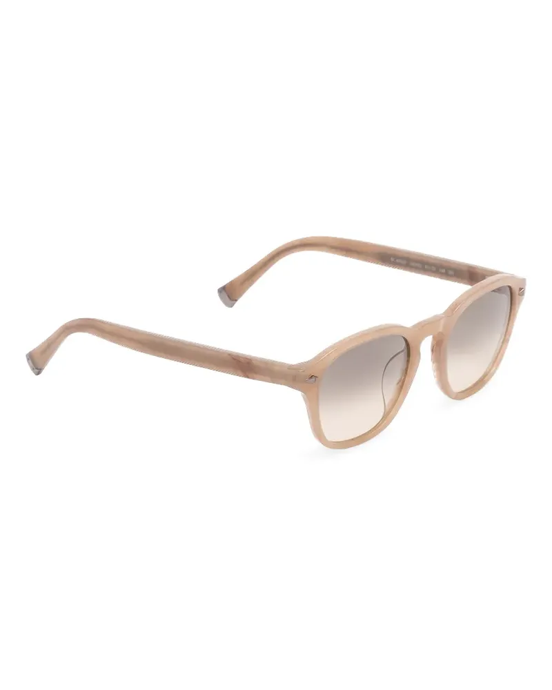 Brunello Cucinelli Panto Sonnenbrille mit rundem Gestell - Nude Nude