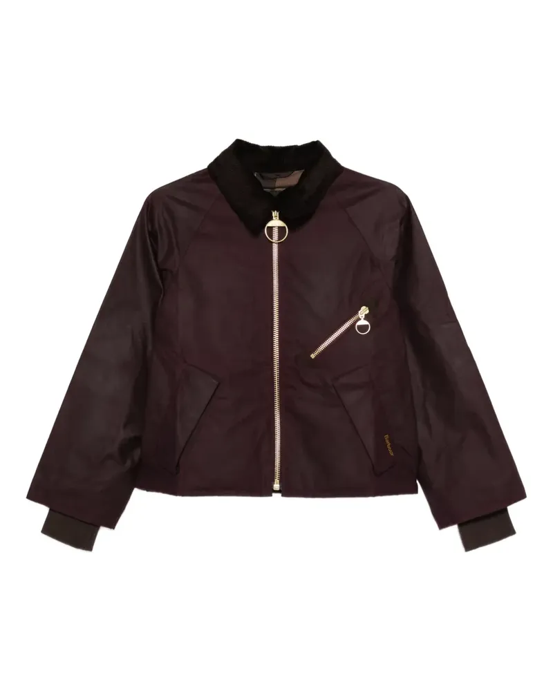 Barbour Jacke mit Cordkragen - Violett Violett