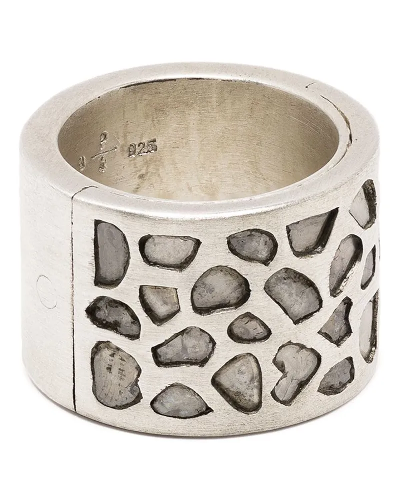 Parts Of Four Sistema' Ring mit Mega-Pavé - Silber Silber