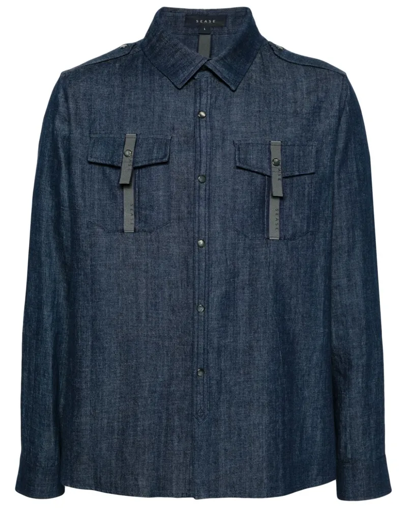 SEASE General Hemd - Blau Blau