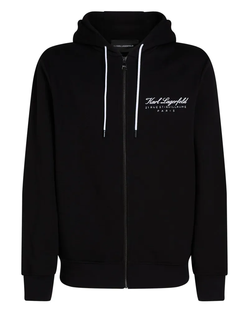 Karl Lagerfeld Hotel Karl Kapuzenjacke - Schwarz Schwarz