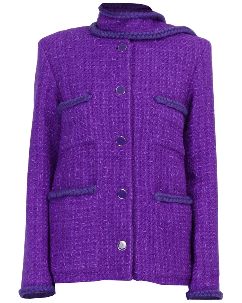 Rowen Rose Jacke aus Tweed - Violett Violett