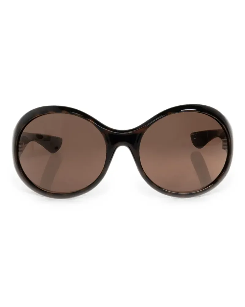 Alexander McQueen Kate round sunglasses - Braun Braun
