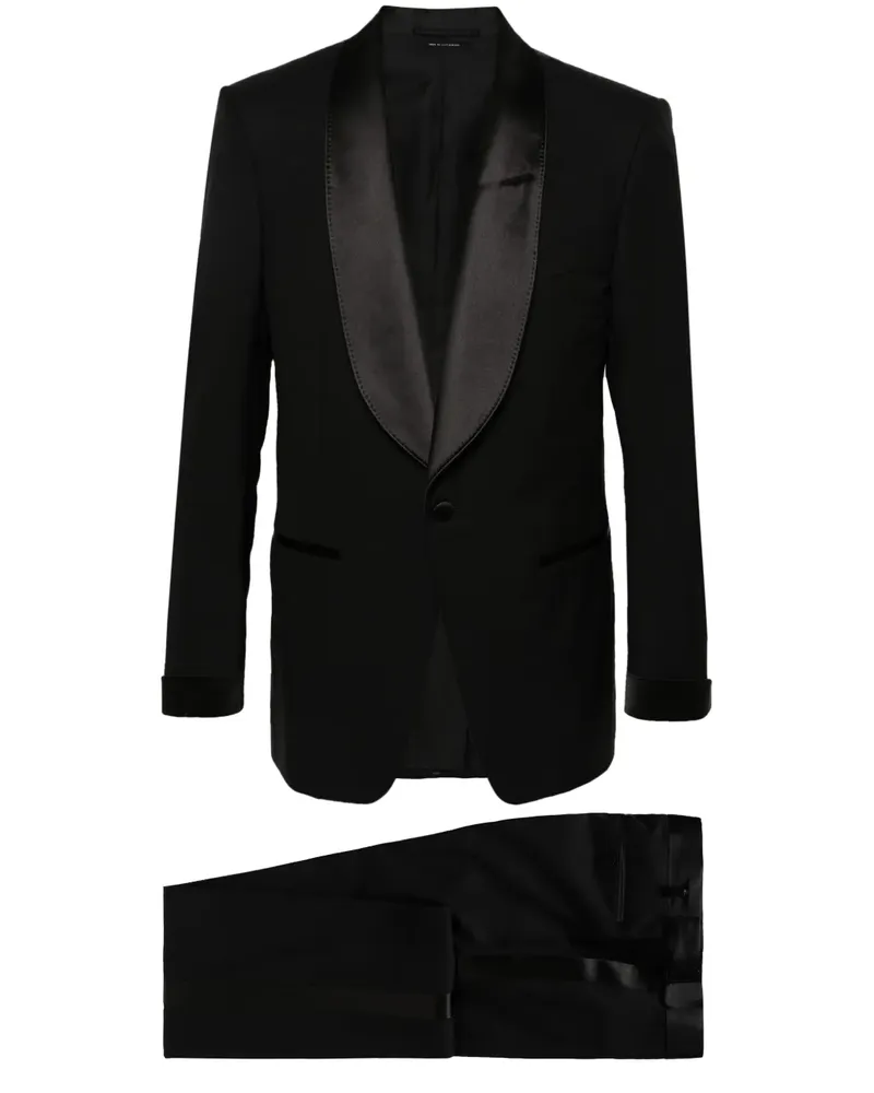 Tom Ford Einreihiger Smoking - Schwarz Schwarz