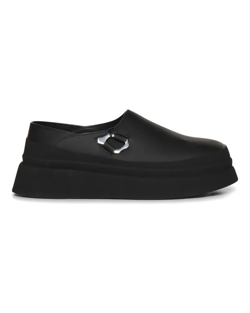Heliot Emil logo-plaque platform loafers - Schwarz Schwarz