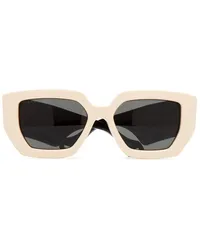 Gucci Sonnenbrille mit eckigem Gestell Nude