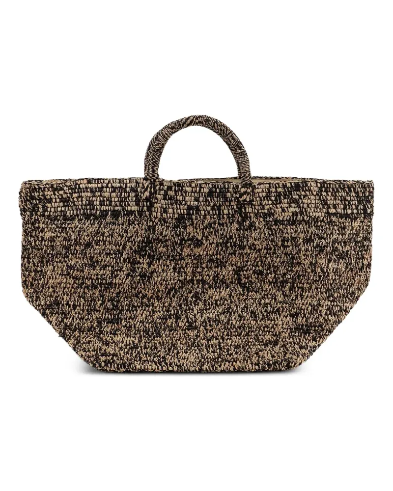 IBELIV Beuteltasche aus Raffiabast mit Henkel - Nude Nude