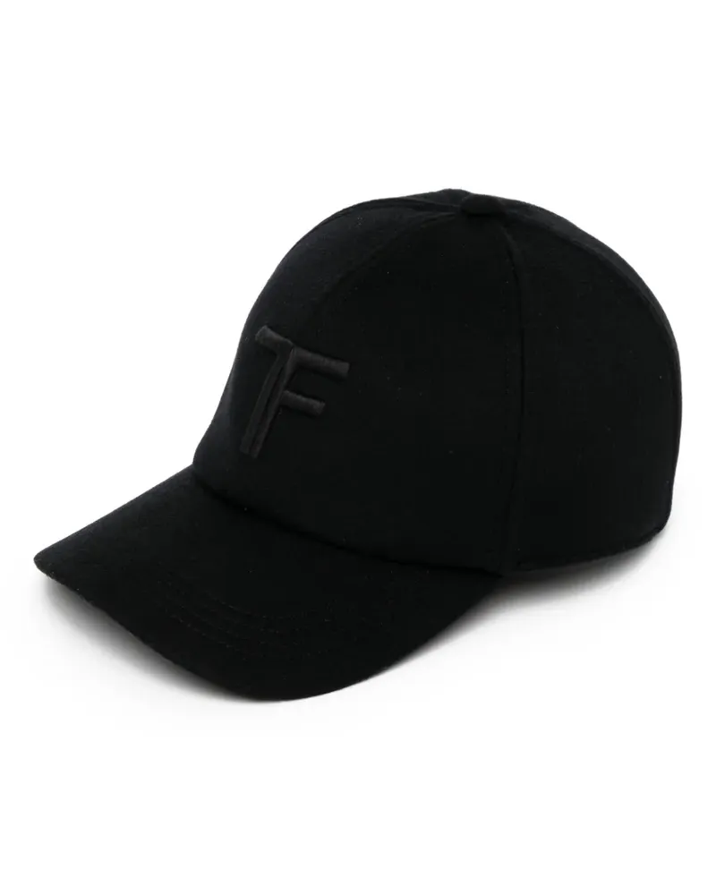 Tom Ford Baseballkappe mit Logo - Schwarz Schwarz