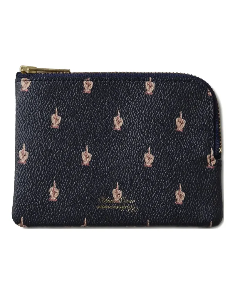 Undercover graphic-print zip-around wallet - Blau Blau