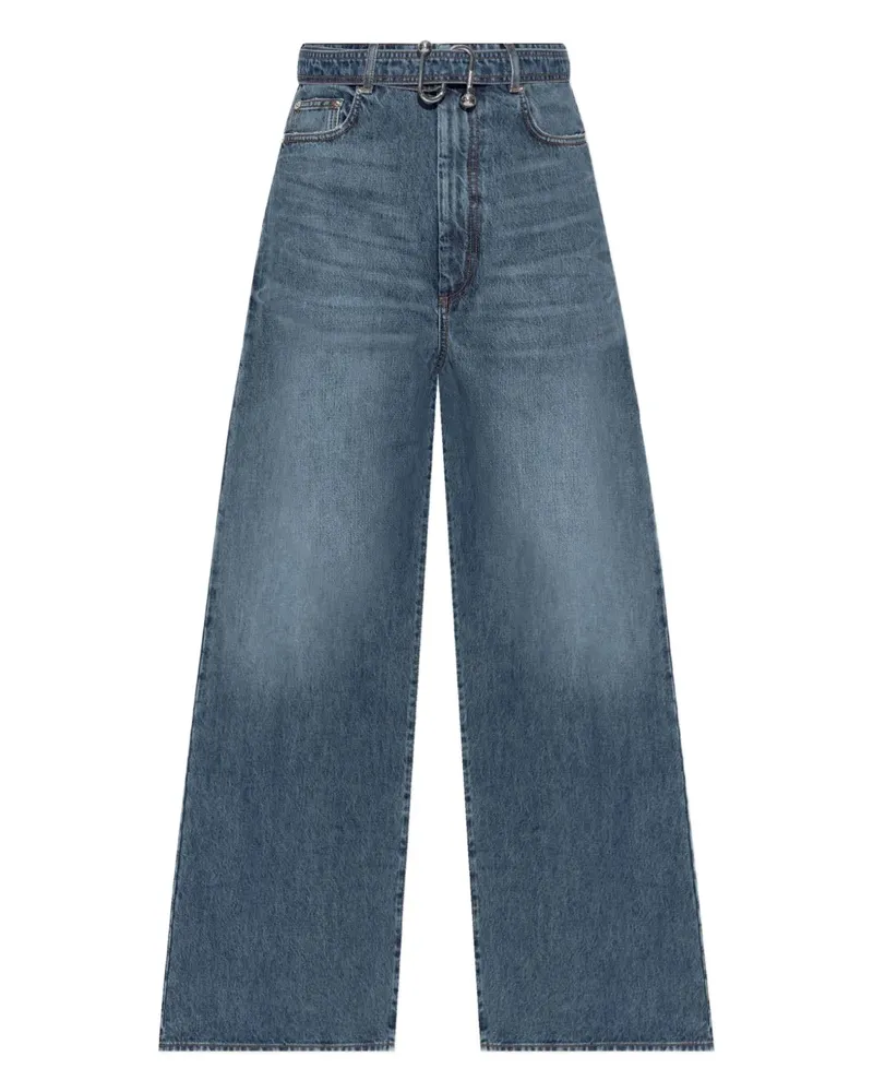 SPORTMAX Jeans mit Gürtel - Blau Blau