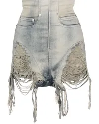 DRKSHDW by Rick Owens Jeans-Shorts mit hohem Bund Blau