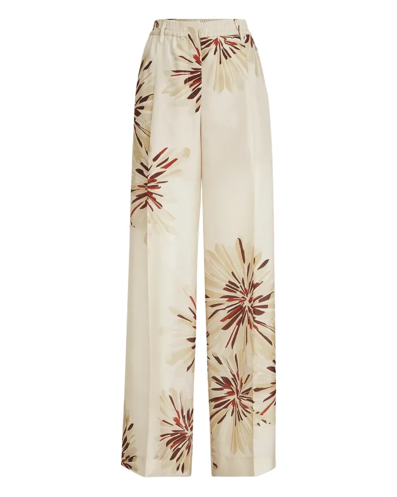 Brunello Cucinelli Hose mit Bloom-Print - Nude Nude