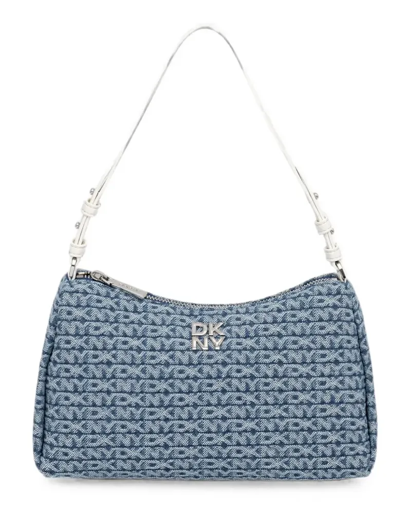 DKNY Denim-Tote Bag mit Monogramm - Blau Blau
