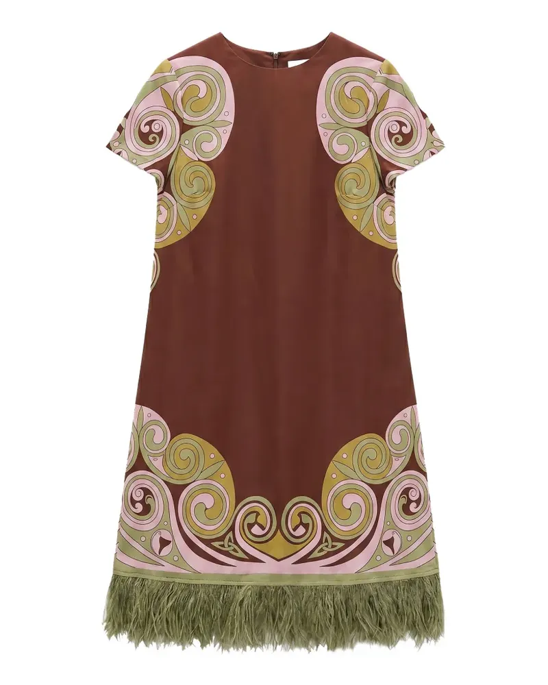 La DoubleJ Swing Minikleid - Braun Braun