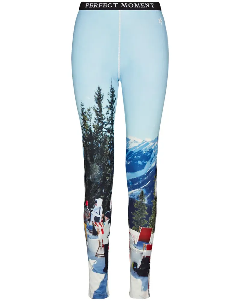 Perfect Moment x Dede Johnston Thermo-Leggings - Blau Blau