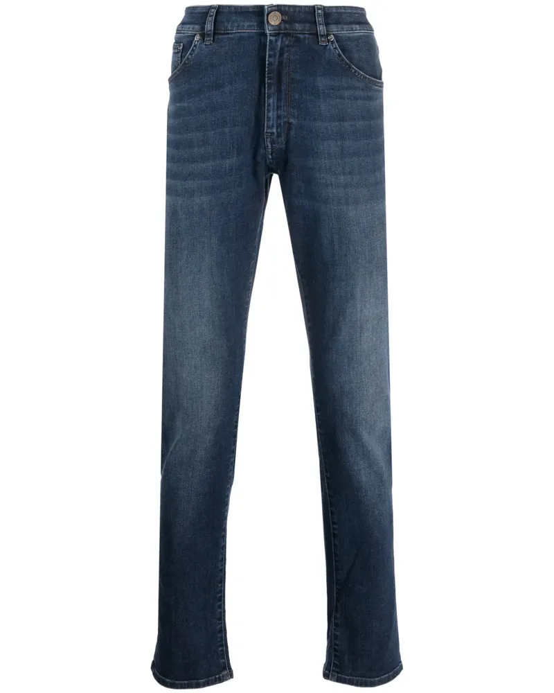 PT TORINO Ausgeblichene Slim-Fit-Jeans - Blau Blau