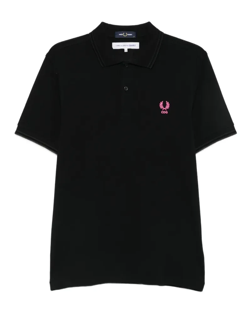 Comme des Garçons Poloshirt mit Logo-Stickerei - Schwarz Schwarz