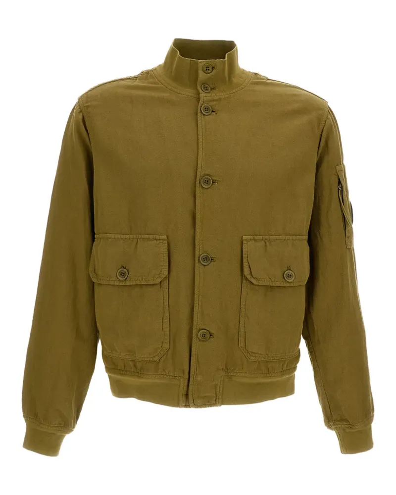 C.P. Company button-up lens-detail jacket - Grün Grün