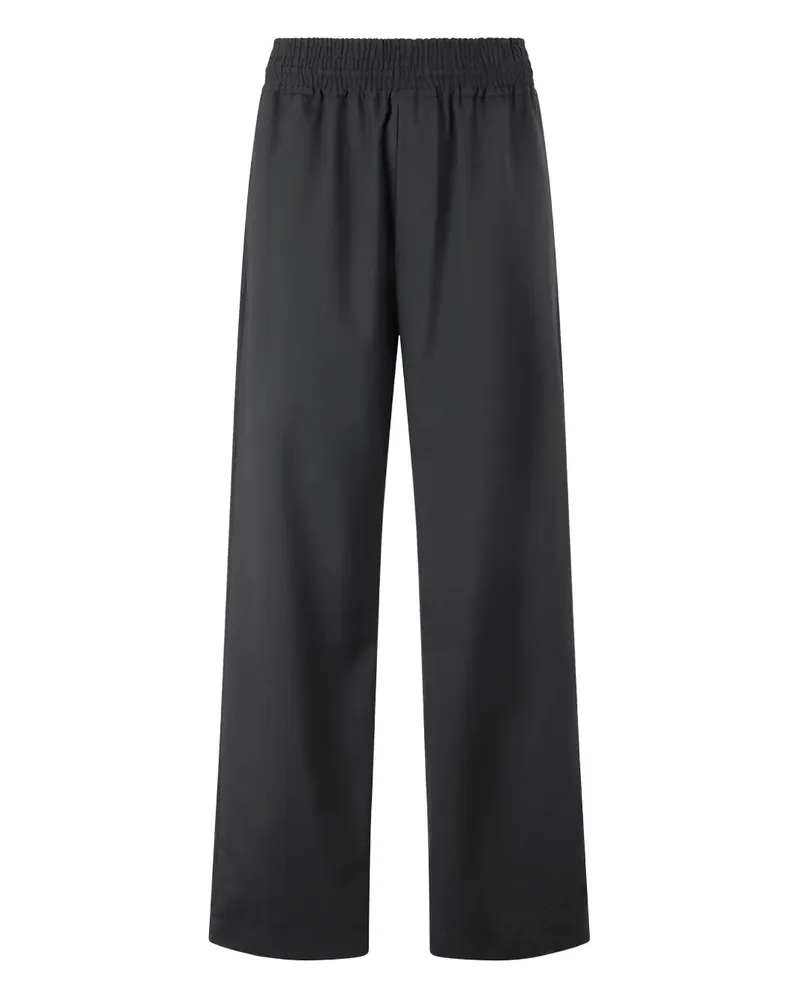 Roberto Cavalli Schurwollhose mit elastischem Bund - Schwarz Schwarz