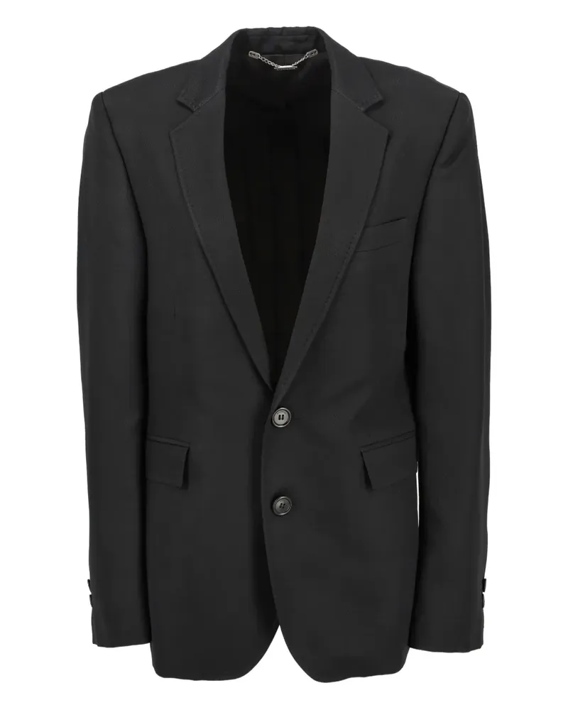 Bikkembergs notched-lapel blazer - Schwarz Schwarz