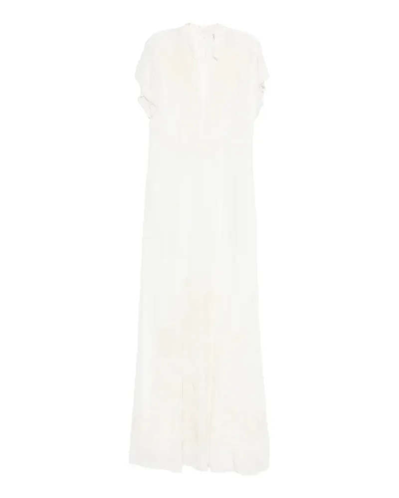 forte_forte embroidered maxi dress - Weiß Weiß