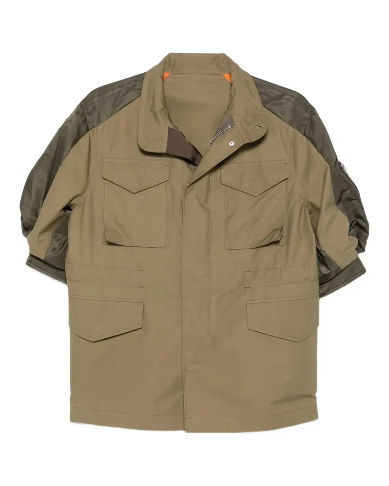 Sacai Jacke mit Kordelzug - Grün Grün