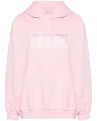 Versace Hoodie mit Logo-Stickerei Rosa