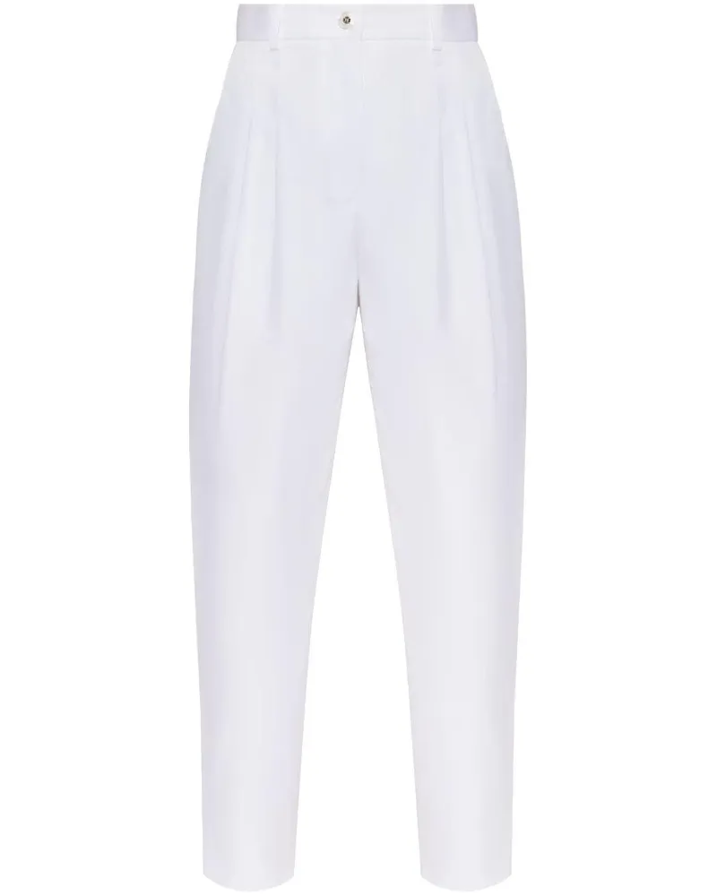Dolce & Gabbana Klassische Tapered-Hose - Weiß Weiß