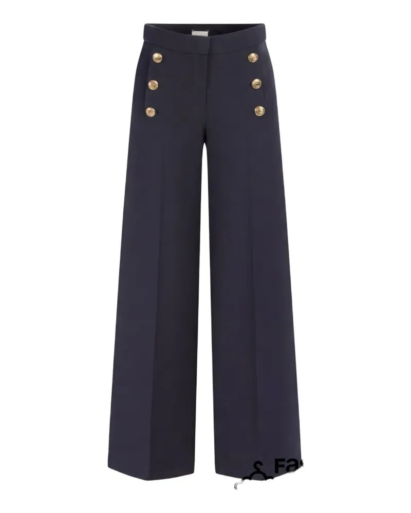 SEDUCTIVE  Bridget button-embellished trousers - Blau Blau