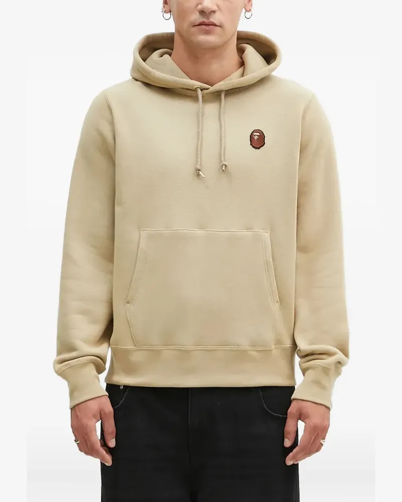 BAPE Hoodie mit Logo-Patch - Nude Nude