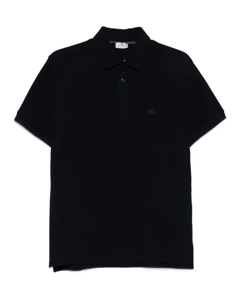Etro Poloshirt mit Logo-Stickerei - Blau Blau