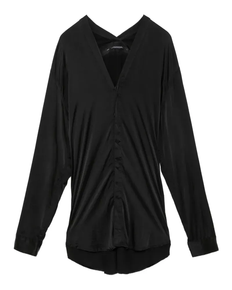 Julius Hemd mit V-Ausschnitt - Schwarz Schwarz