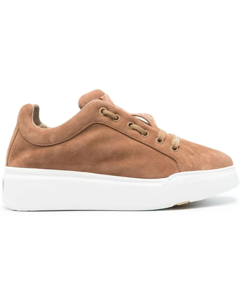 Max Mara Sneakers mit dicker Sohle Braun