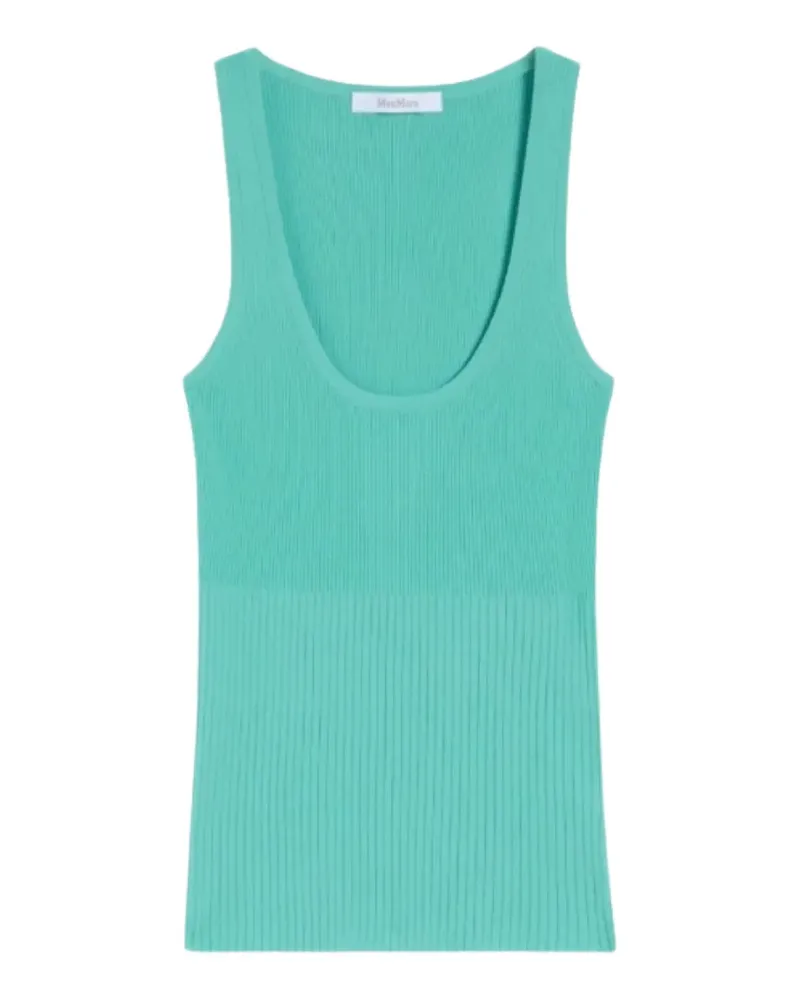 Max Mara Mxmghiro ribbed tank top - Grün Grün