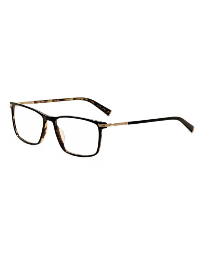 John Varvatos Eckige Brille in Schildpattoptik - Schwarz Schwarz