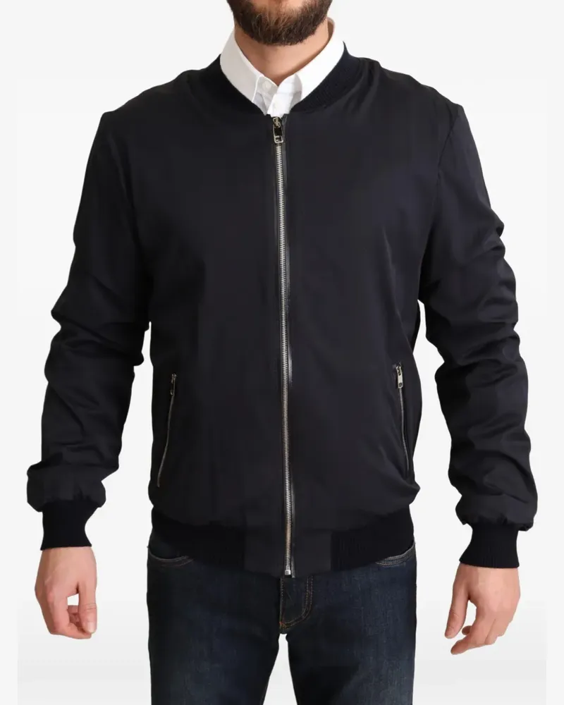 Dolce & Gabbana Bomberjacke aus Seide - Schwarz Schwarz