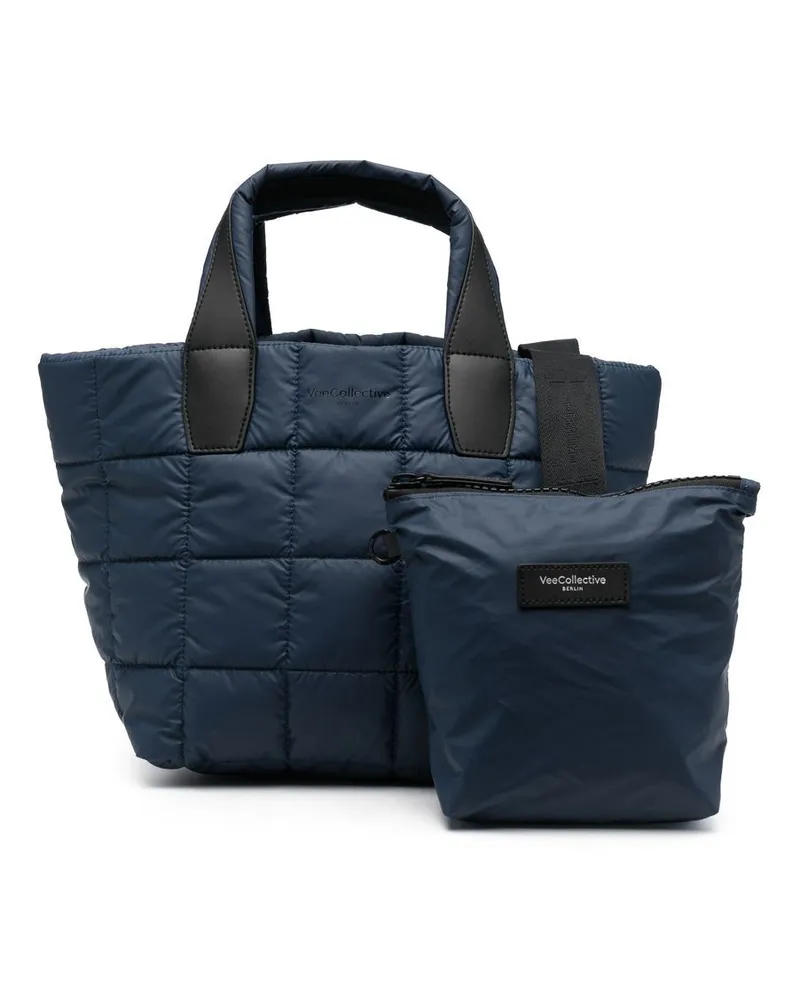 VeeCollective Gesteppter Shopper - Blau Blau