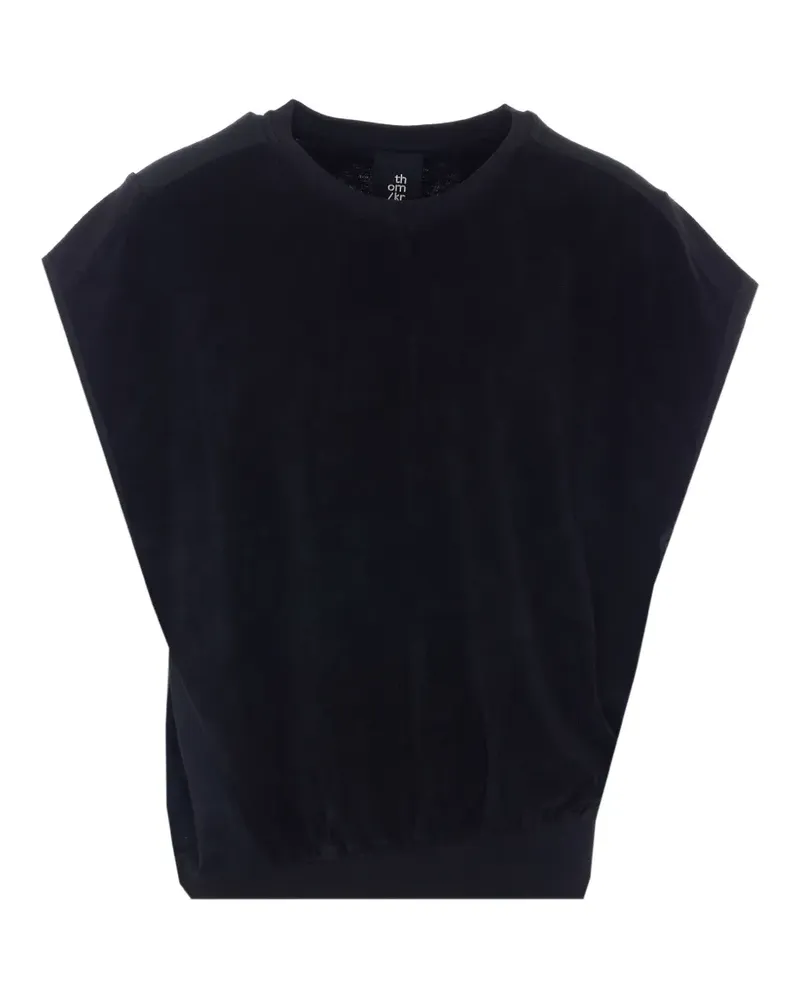 THOM KROM sleeveless panelled top - Schwarz Schwarz