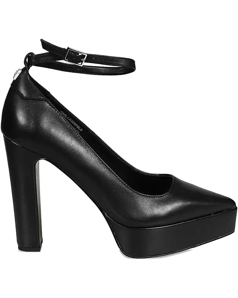 Karl Lagerfeld platform ankle-strap pumps - Schwarz Schwarz