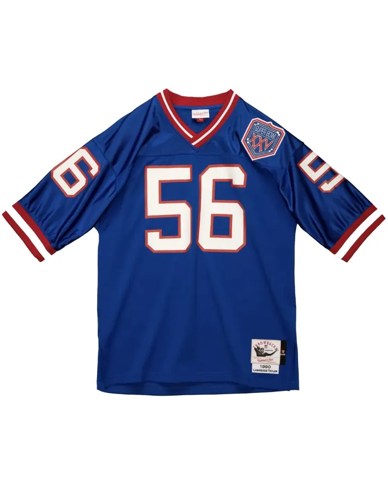 Mitchell & Ness NFL NY Giants 90 Lawrence Taylor Football-Trikot - Blau Blau
