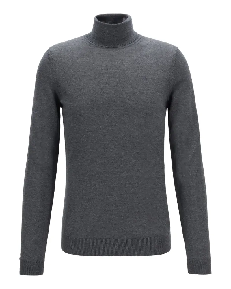 HUGO BOSS roll-neck wool sweater - Grau Grau